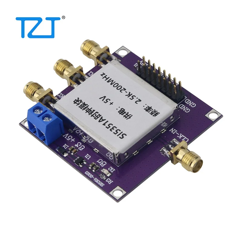 TZT SI5351A-V2 Core Board 2.5kHz-200MHz Adjustable Clock Signal Generator Module 0.5PPM Stability VCXO