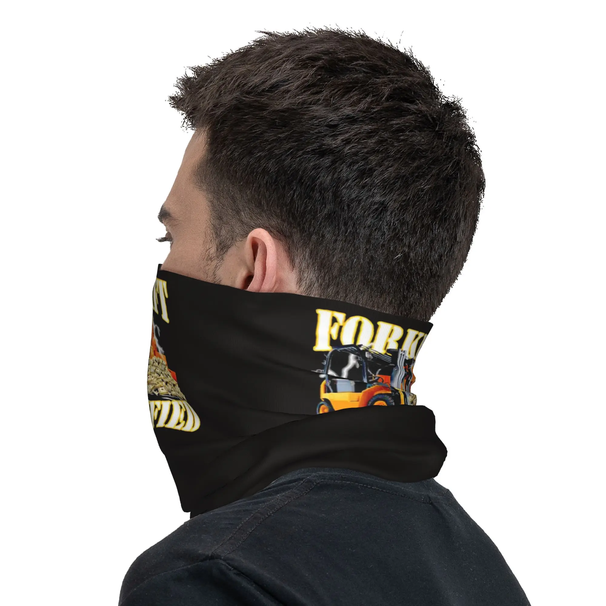 Forklift Certified Bandana Neck Cover Printed Mask Scarf Multi-use Balaclava Outdoor Sports Unisex Adult Washable