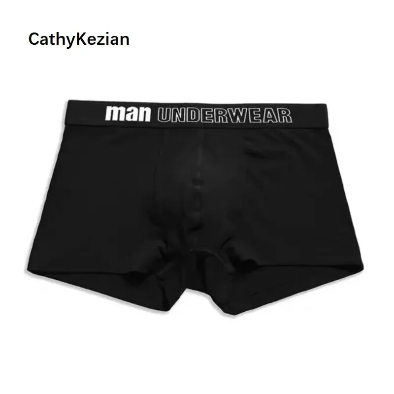 Men Boxers Underpants Sports Underwear Black Gray L XL XXL Soft Breathable Fashion Shorts Letters Wide Band Pants