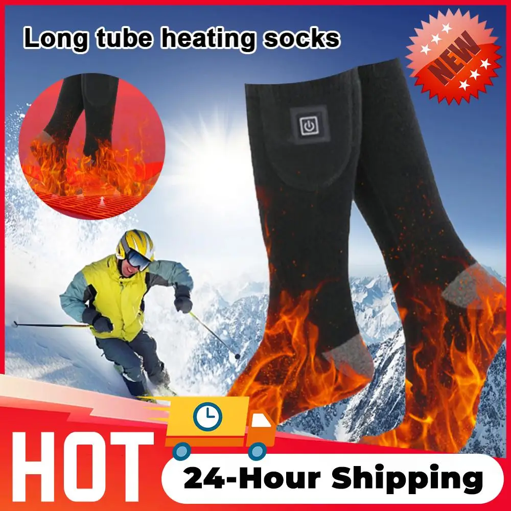 الشتاء الدافئة الجوارب الحرارية التدفئة السريعة تدفئة القدم قابل للغسل تسخين كهربائي الجوارب الباردة واقية التزلج جورب بدون بطارية
