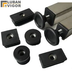Adjustable foot pads Furniture feet M5 M6 M8 nut inner plug Square tube round tube plug cap furniture level adjustment