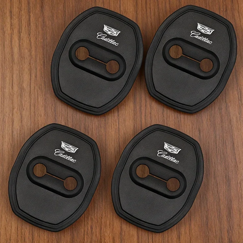 4pcs Car Door Lock Protection Cover Sticker Accessories For Cadillac ATS BLS CTS EXT SLR SRX STS XT4 XTS XT6 Escalade Deville