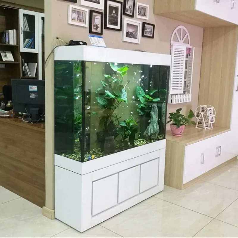 custom.Fish Large Holding Professional Glass Customized Aquarium Autumn Home Decoration Square Sustainable 450