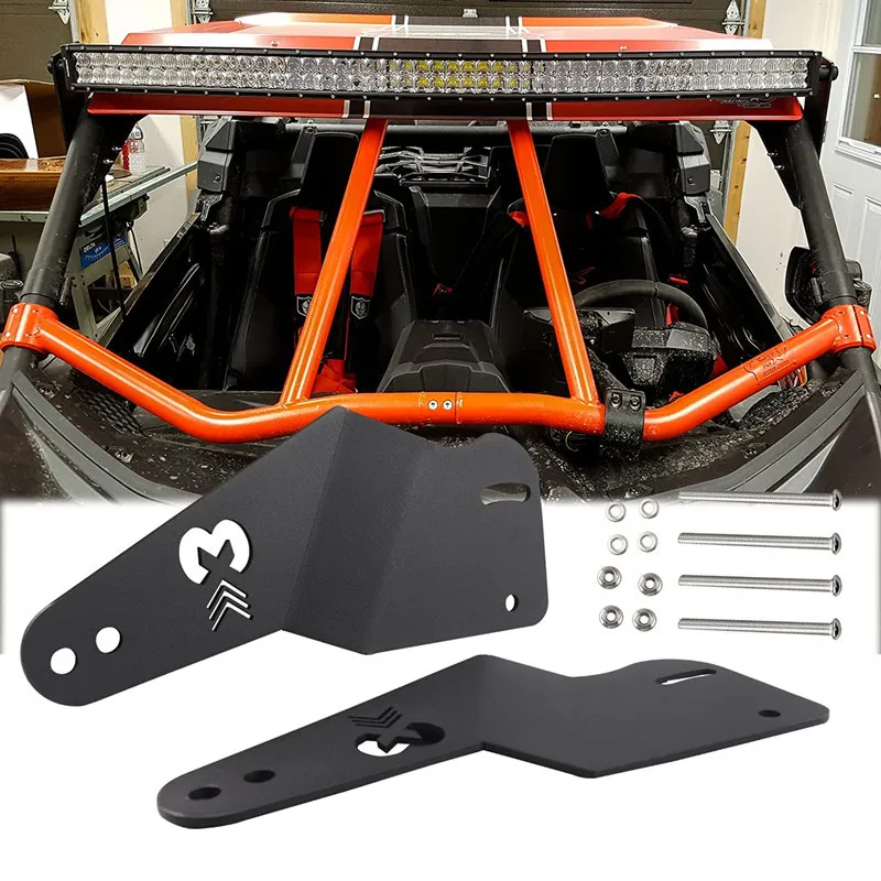 Adjustable LED Light Bar Mount Brackets Rotatable Aluminum Alloy for 2015-2022 Can-Am Maverick X3 Roof Windshield UTV Parts