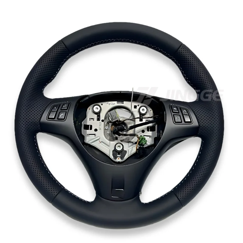 

Steering Wheel Upgrade Perforated Leather for BMW E92 M3 E90 328i E60 E87 E39 X5 E70 X6 E71 E82 E93 E82 Without airbags