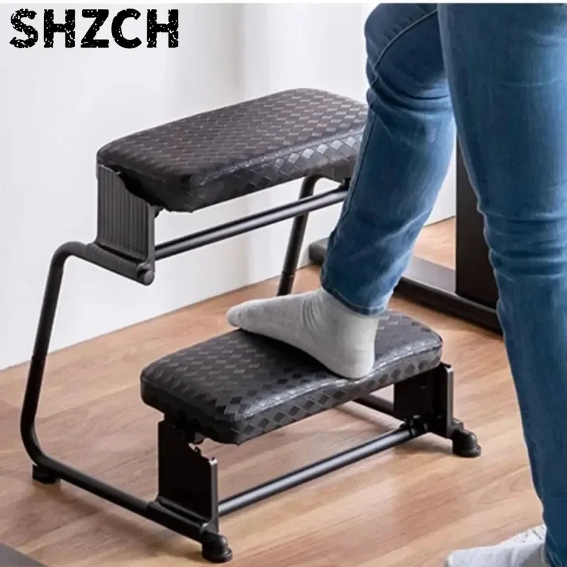 Foot Rest Under Desk Footrest Adjustable Height 2-Tier Dual Layer Ergonomic Stool for Office Home Posture Support Sit Stand