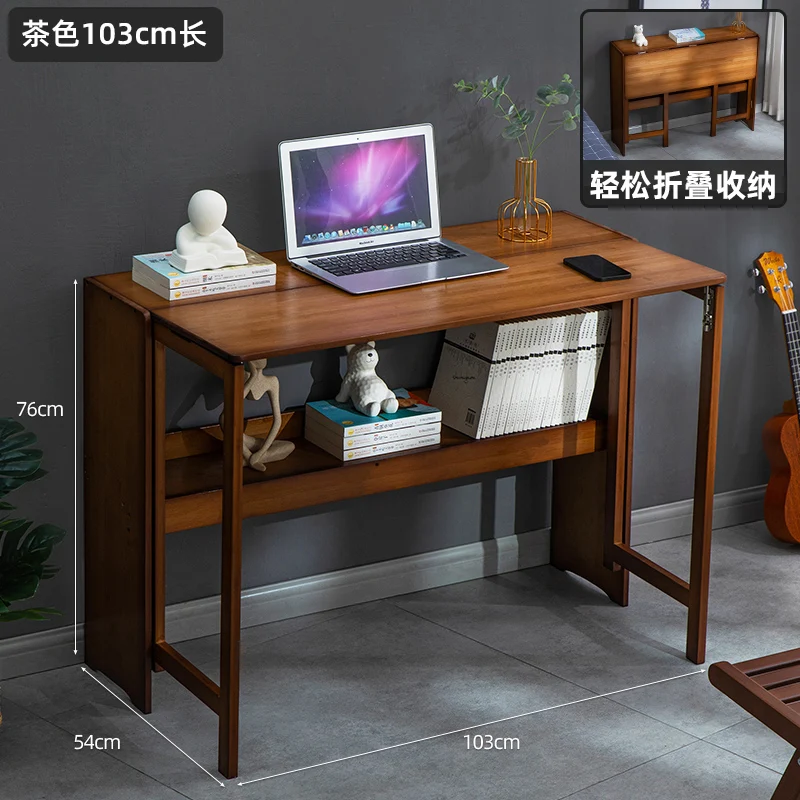 

Складной стол, компьютерный стол, небольшой письменный стол из массива дерева