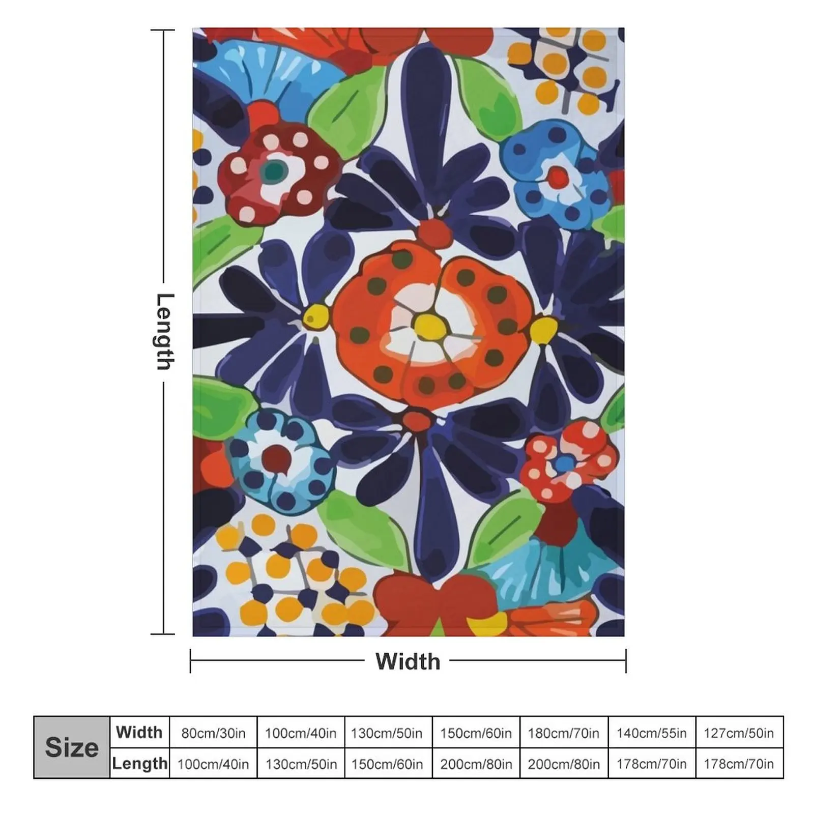 Colorful maximalist Puebla talavera pottery ornamental mexican azulejo tile Throw Blanket Comforter Single Blankets