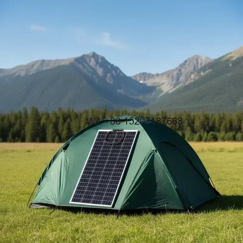 Wmwmnu for Sunfield SFED-F200HDT HJT Cell 200W 12V Solar Panel 20.2% Efficiency ETFE Cover Flexible Foldable Semi-Flexible