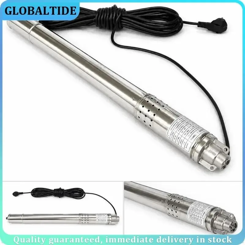 50mm 2 inch deep well submersible water pump 220V screw type for home well irrigation borehole water extraction