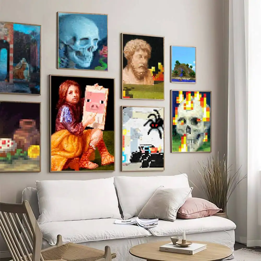 Classic Block Pixel Game Classic Movie Posters HD Quality Po