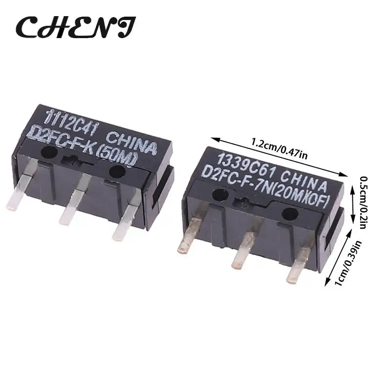 2 pz Mouse Micro Switch D2FC-F-7N 10M 20M di D2FC-F-K(50M) -RZ D2F D2F-01 D2F-01F D2F-L D2F-01L D2F-FL D2F-F-3-7