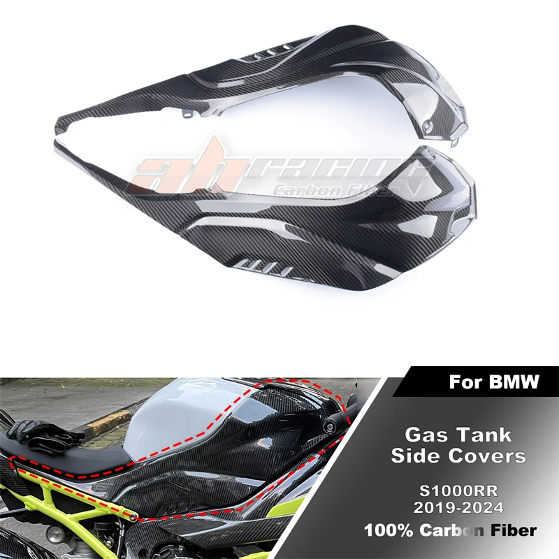 

Gas Tank Side Cover Panel Fairing Cowling For BMW S1000RR 2019-2024 S1000R 2020-2023 Full Carbon Fiber 100% Twill & Forged