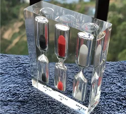 Acrylic Hourglass Timer 1/2/3/4/5 Minutes Creative Time Funnel Home Decoration Ornaments Holiday Sablier Zandloper Toilet