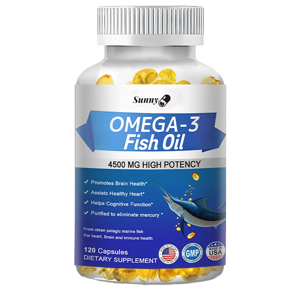 Omega-3 fish oil-benefits the cardiovascular system, protects eye fatigue, cognitive function, and learning ability