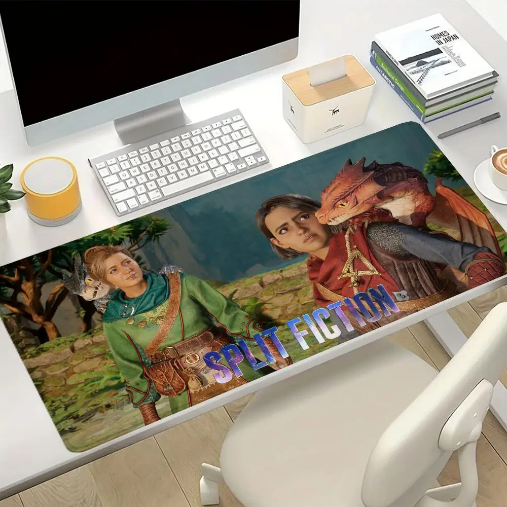 

New S-Split F-Fiction mousepad gaming keyboard pad 90x40cm high-definition desktop mat rubber anti-slip and anti-wear mousepad