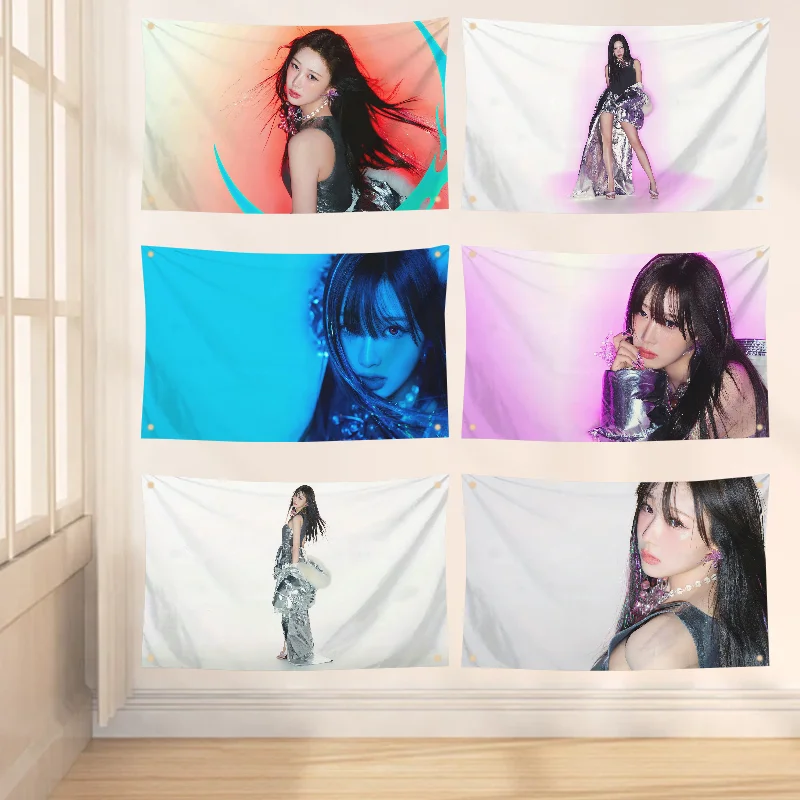 علم ألبوم Giselle Armageddon ، علم ديكور الغرفة ، أعلام ديكورات خارجية للغرف ، راية بأربعة فتحات ، 1 قائقي #1