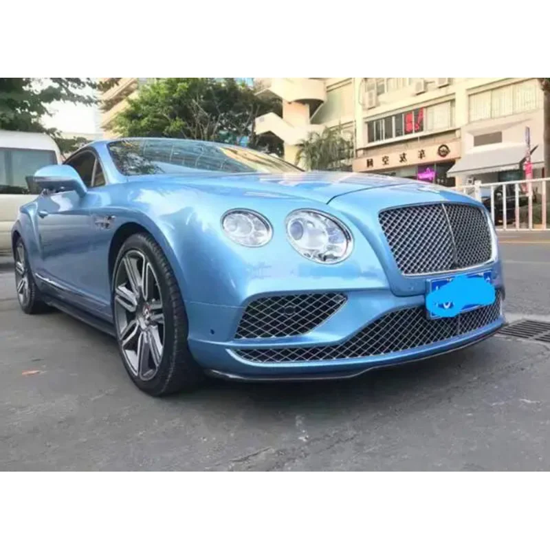 For Bentley Continental GT 2015 2016 2017 Real Carbon Fiber Front Bumper Lip Rear Diffuser Side Skirt Spoiler Body Kit