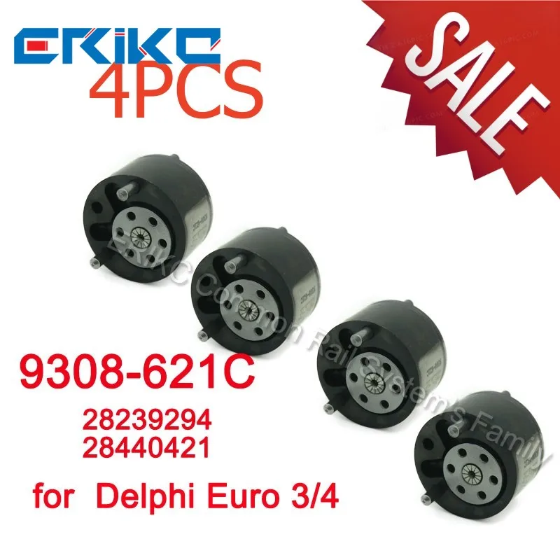 

4PCS 9308-621C Diesel Nozzle Injector Control Valve 28239294 9308Z621C 9308 621C for Delphi Renault Kia Ford Nissan Citroen