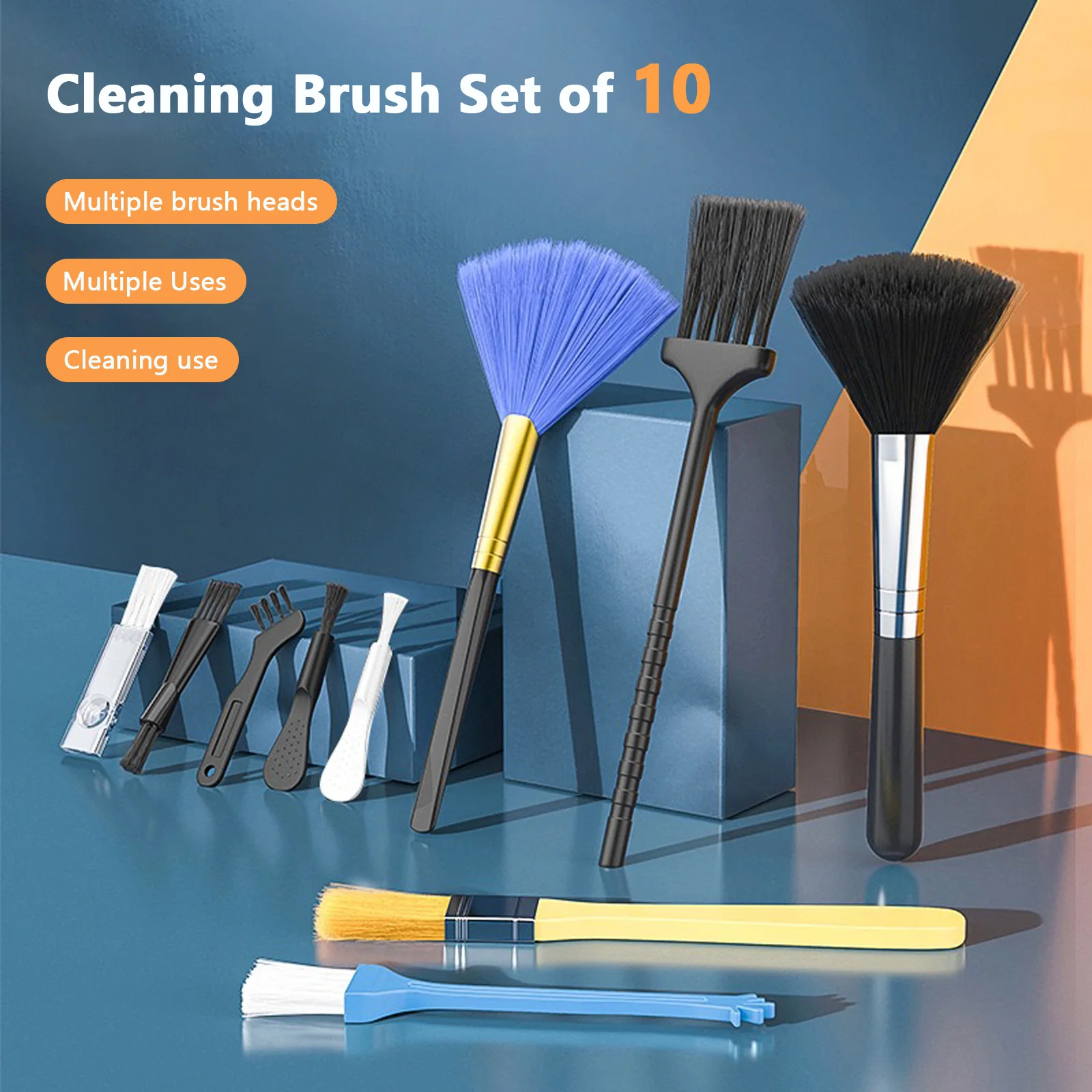 10Pack Keyboard Cleaning Brush, Small Portable Crevice Dusting Tool for Computer Keyboards, Mobile Phones and Cameras