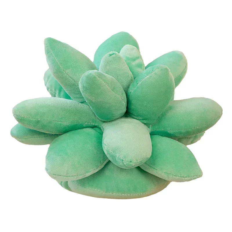 Simulation Succulent Plant Plush Pillow Lifelike Potted Plushies Toy Stuffed Soft Cushion Seat Home Decor Girls Birthday Gifts