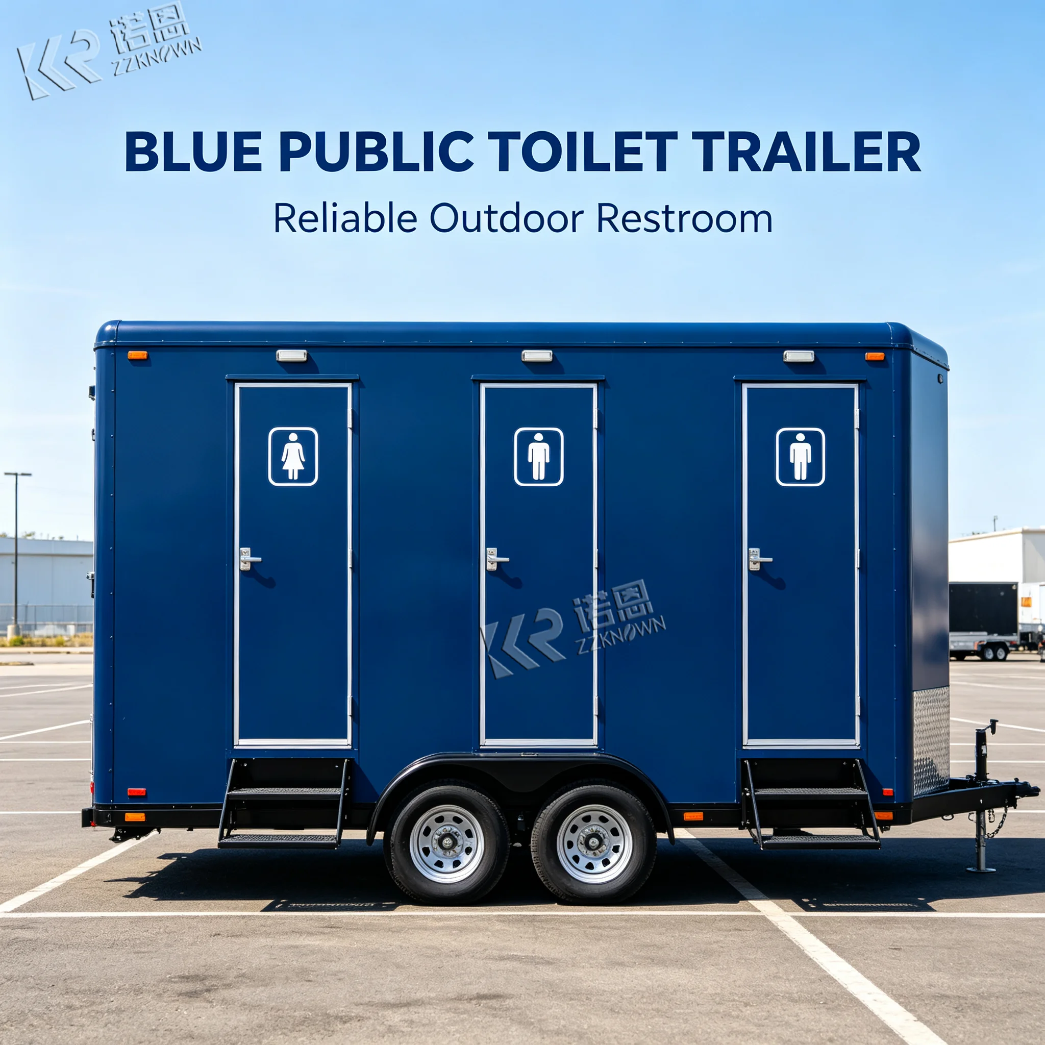 Wholesale Public Toilet Portable Trailer Toilet Mobile Luxury Bathroom Trailer Portable Restroom Trailer With Shower