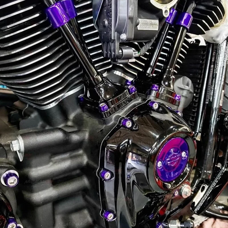 Premium Motorcycle Screw Set High Quality 6061T6 Aluminum Alloy Plastic Screws and Decorative Caps for Enthusiasts