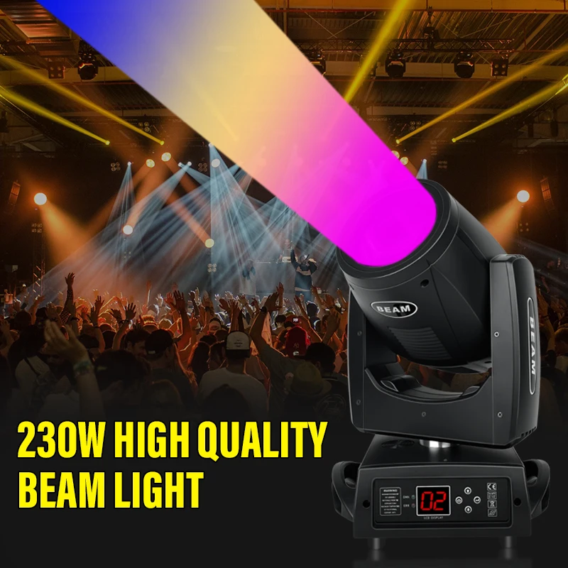 

Professional Led Disco Laser Light Sharpy 230W Beam 7R Moving Head Light For Stage DJ Light Light.