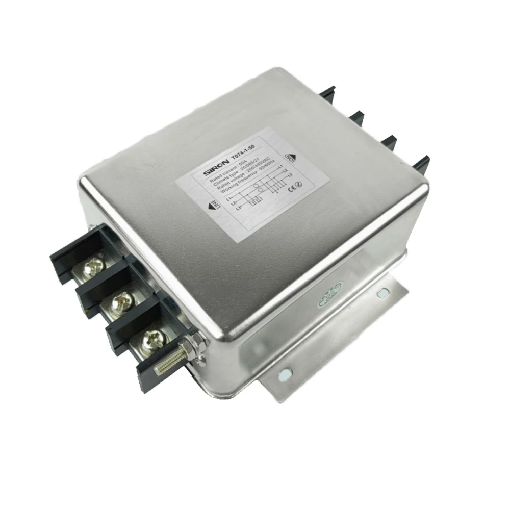 T074-1 Noise Filter 440v 3phase 3wire AC Emi Power Line Filter