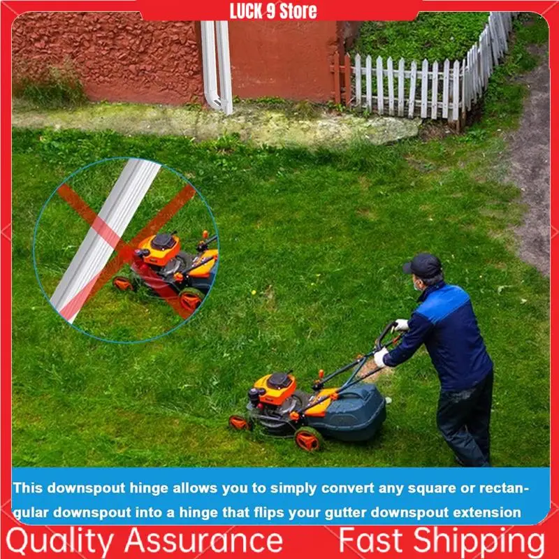 Gutter Downspout Hinges,1 Pair/2 Pcs Gutter Extension Hinge,Down Spout Drain Extension Hinge,For Square Rectangle Gutter-AB52