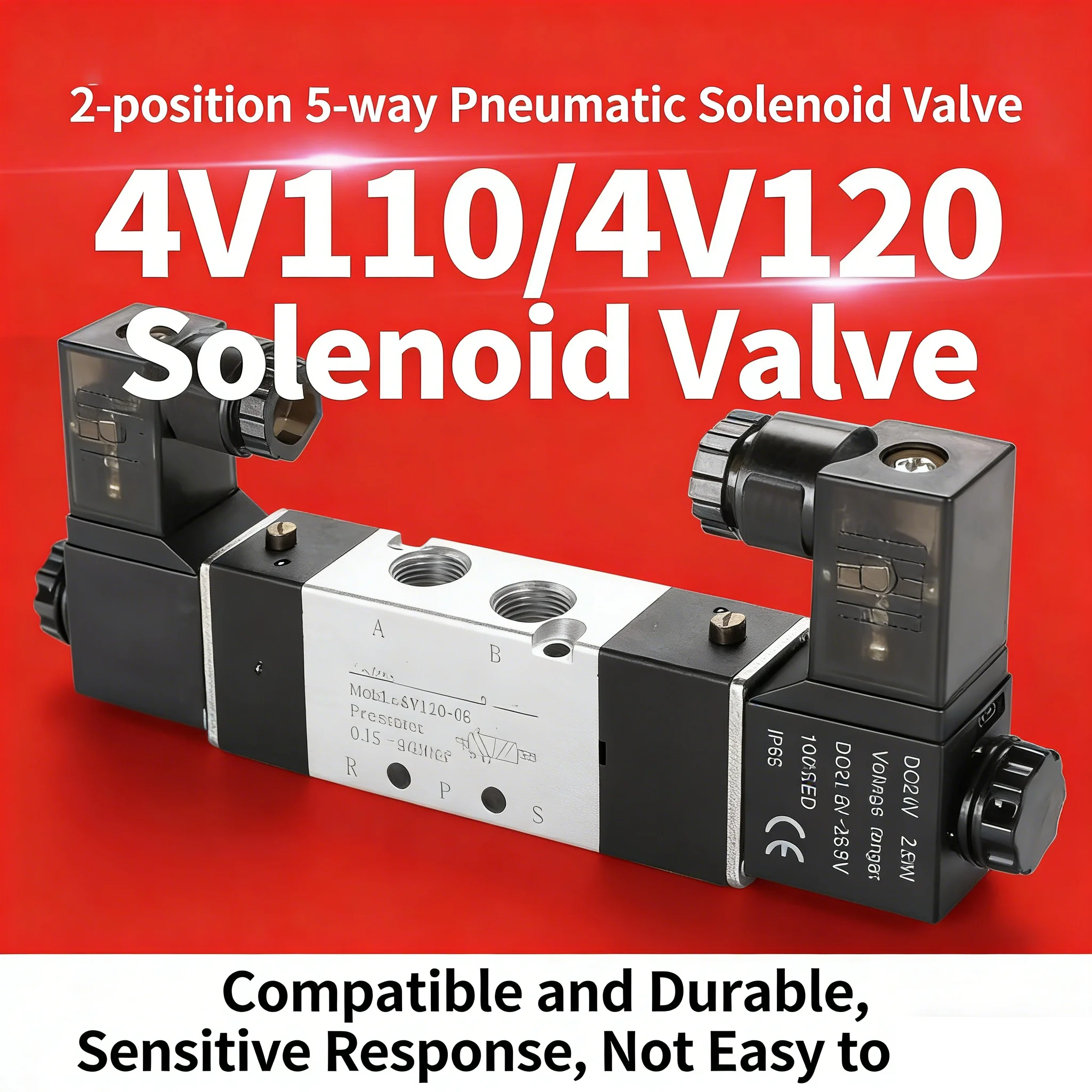 4V Series Solenoid Valves 4V120-06 4V220-08 4V320-104V420-15 DC24V Complete Models