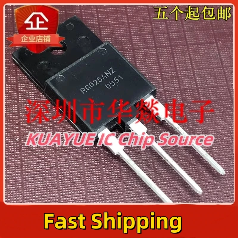 10PCS-30PCS  R6025ANZ   TO-3PF  600V  25A  Fast Shipping Quality Guarantee