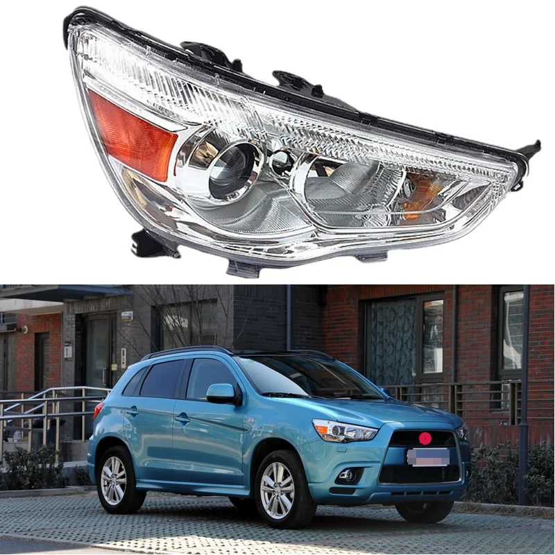 For Mitsubishi ASX 2013 2014 2015 2016 Car Accessories headlight assembly high beam turn signal low beam night running light