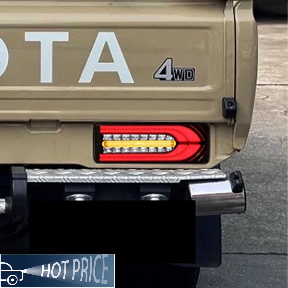 لتويوتا لاند كروزر LC79 1993-2023 مجموعة المصابيح الخلفية للسيارة ترقية LED المصد الخلفي الضوء الخلفي التوصيل والتشغيل أدوات الملحقات #5