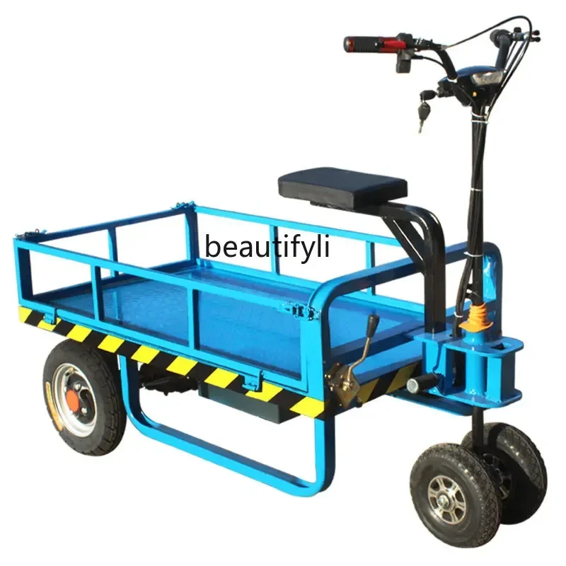 NQ Electric flat trolley Load king Battery handling Three-wheeled trolley