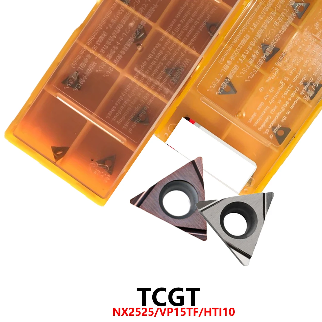 

Original TCGT TCGT060102 Carbide Inserts Tools Holder Blades TCGT060102L TCGT060104L F NX2525 VP15TF TCGT110208 TCGT16T302 HTI10