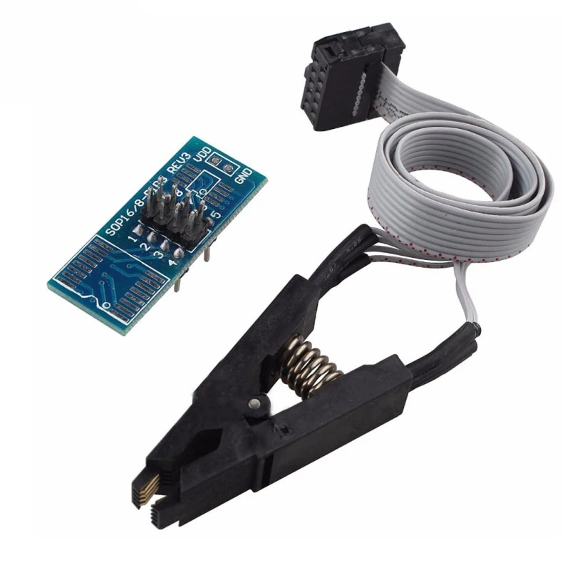 CH341A 24 25 Series EEPROM Flash BIOS USB Programmer Module + SOIC8 SOP8 Test Clip For EEPROM 93CXX / 25CXX / 24CXX