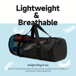 Super Large Sports Bag Waterproof Diving Gym Bag Suitcases Man and Women Breathable Swimming Bag Travel Fitness Bag Clothes Bag