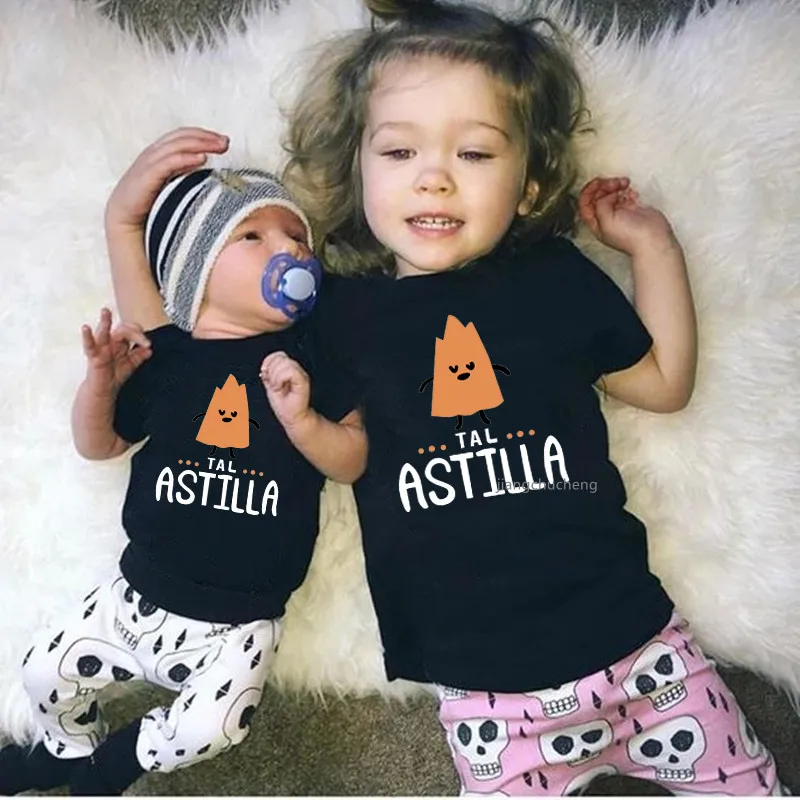 De Tal Palo Tal Astilla Print Funny Family Matching Shirts Cotton Daddy and Me Kids Outfits Baby Rompers Look Father\'s Day Gifts