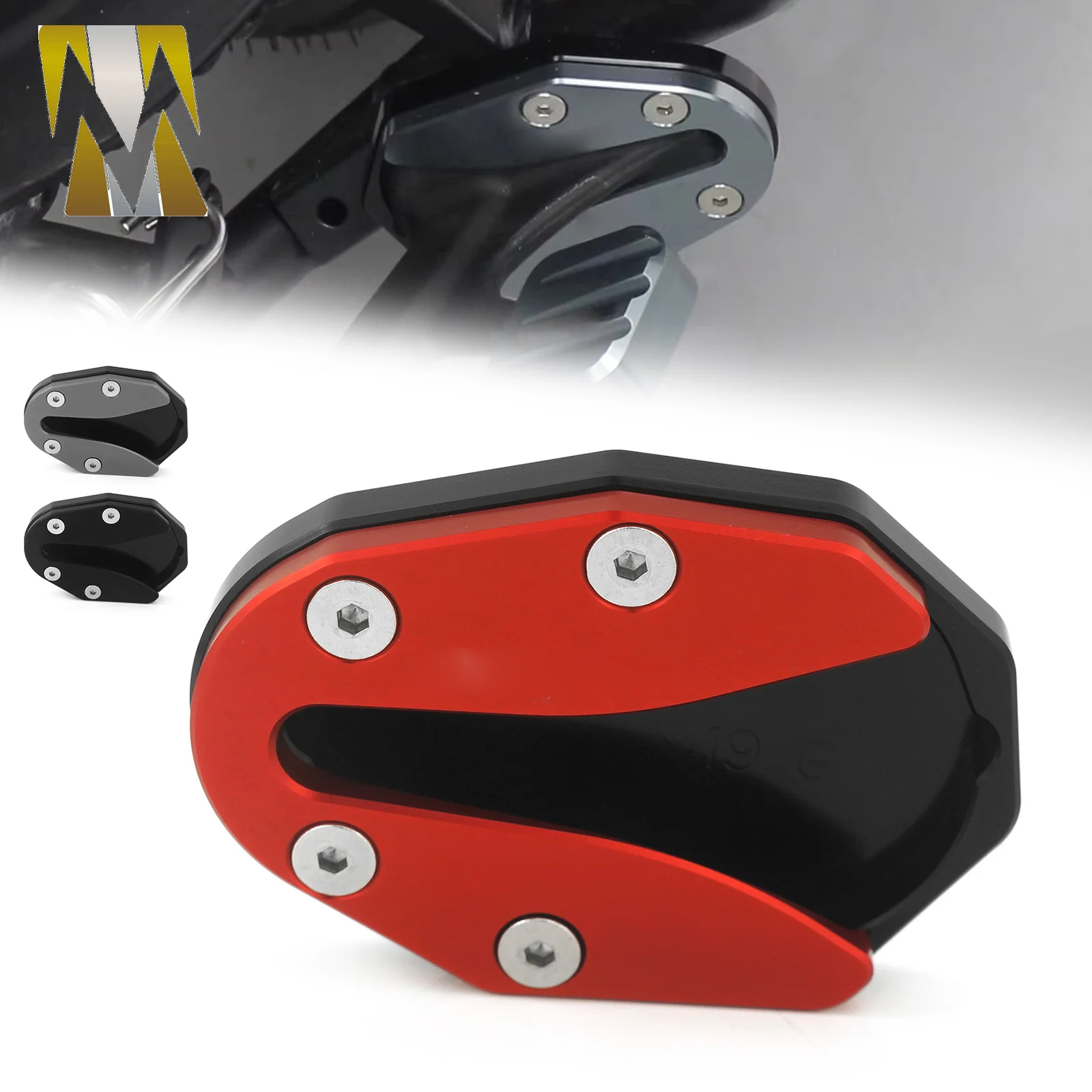Motorcycle Side Stand Enlarge Support Kickstand Column Auxiliary Compatible with Zontes 703F 703 F Accessories