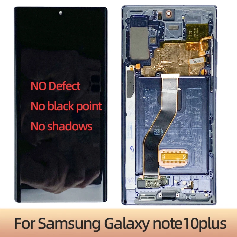 

6.8" AMOLED For Samsung Galaxy Note 10 Plus N975 LCD Display With Frame Note 10+ LCD Touch Screen Digitizer Replacement