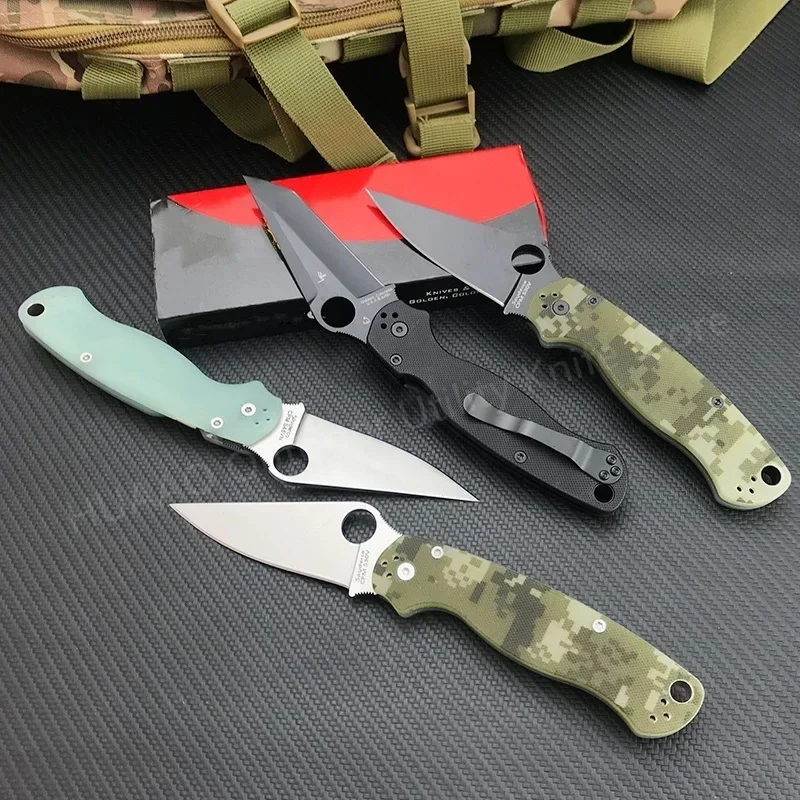 High Quality C81 Ball Bearing Folding Knife CPM-S30V Blade G10 Handle Outdoor Tactical Knife EDC Camping Survival Hunting Tools