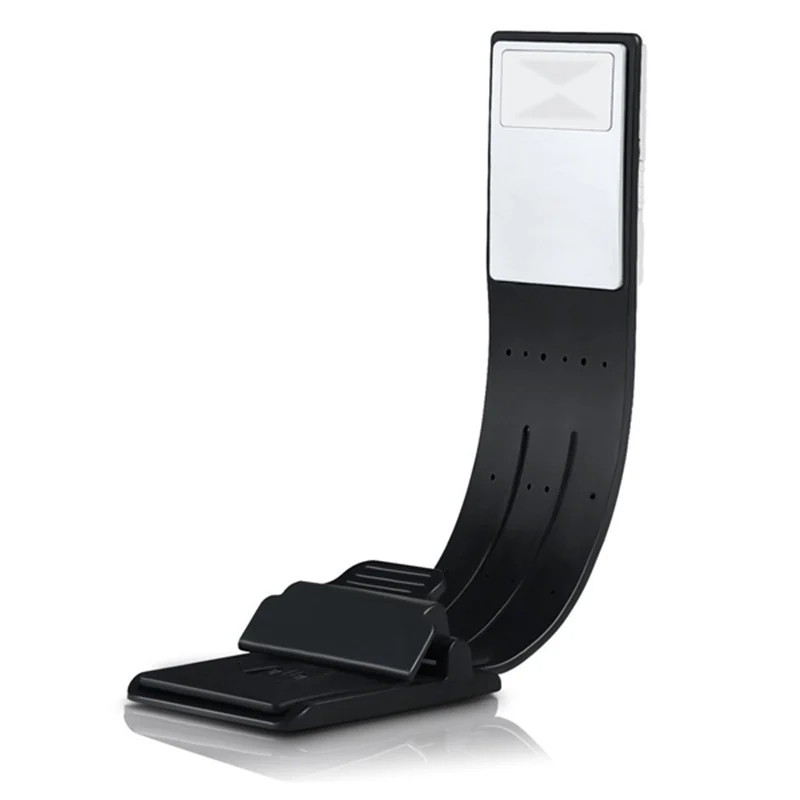Book Light, LED Clip Reading Lamp USB Rechargeable Tough Switch 4 Levels Adjustable Brightness Flexible-A74P