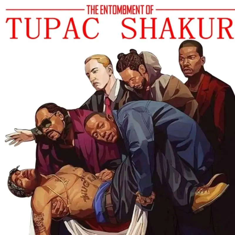 

Футболка с короткими рукавами 2Pac TUPAC Ретро Западного побережья в стиле хип-хоп, хлопковый топ с принтом, модный мужской и женский повседневный свободный топ большого размера