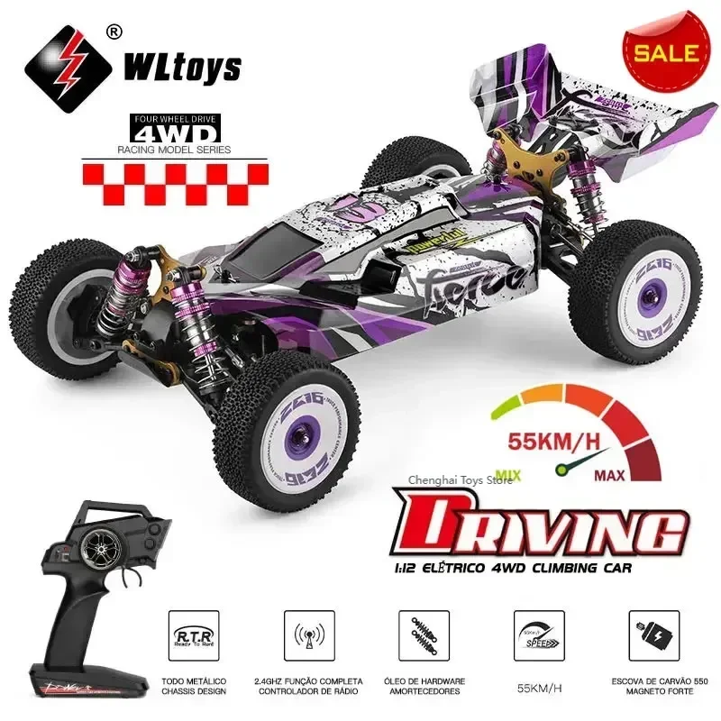 

WLtoys 124019 1:12 4WD 55 км/ч гоночный автомобиль с дистанционным управлением высокая скорость внедорожник Дрифт амортизация взрослые игрушки для мальчиков подарок для детей