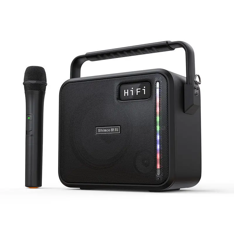 

150W Outdoor Bluetooth Karaoke Speaker Portable Mobile Professional Performance Subwoofer With Microphone 36 Hours Battery Life