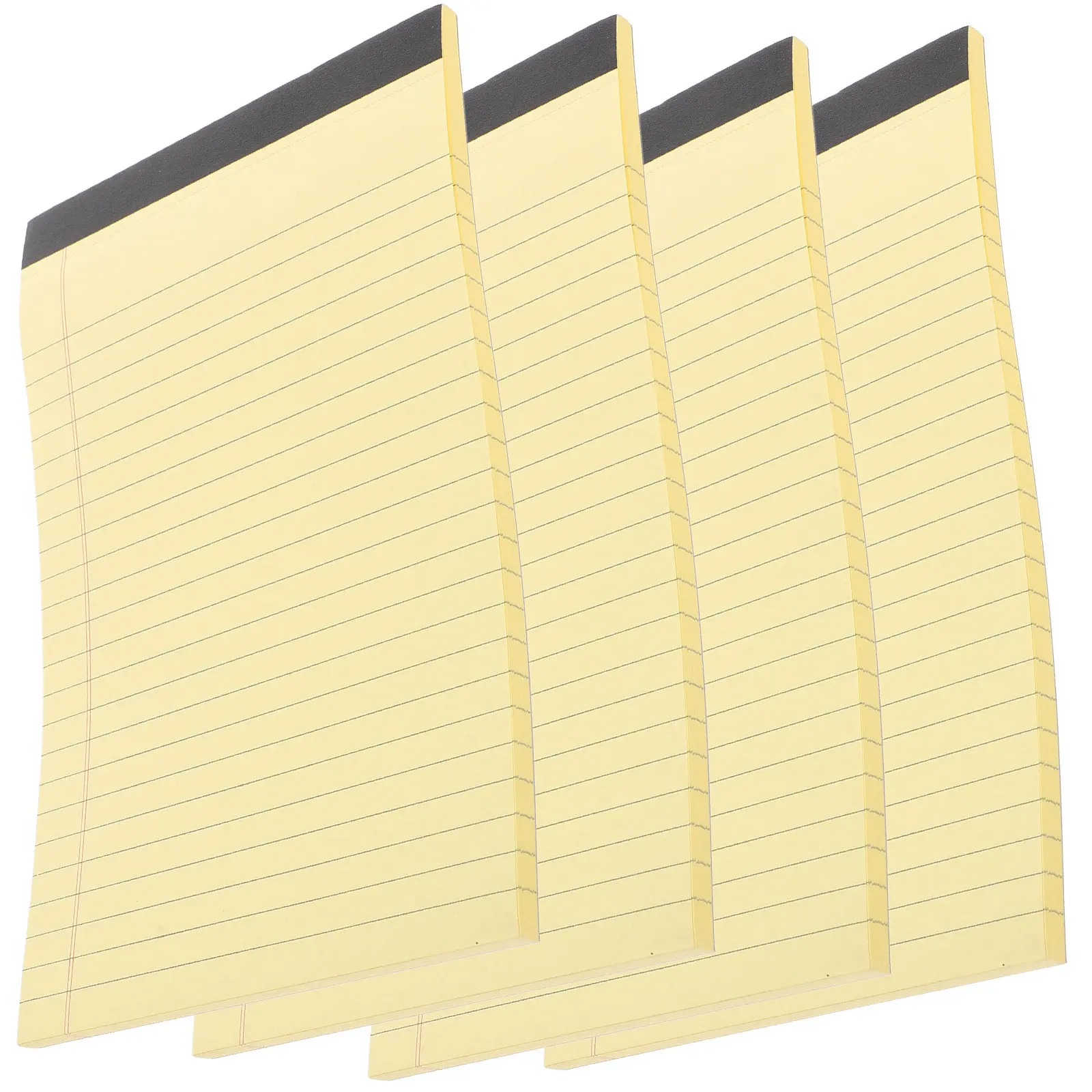 4Pcs Compact Lined Writing Pad A5 Memo Notepad Horizontal Rule Tear-Off Design Smooth Paper for Office Home Study Legal Pad