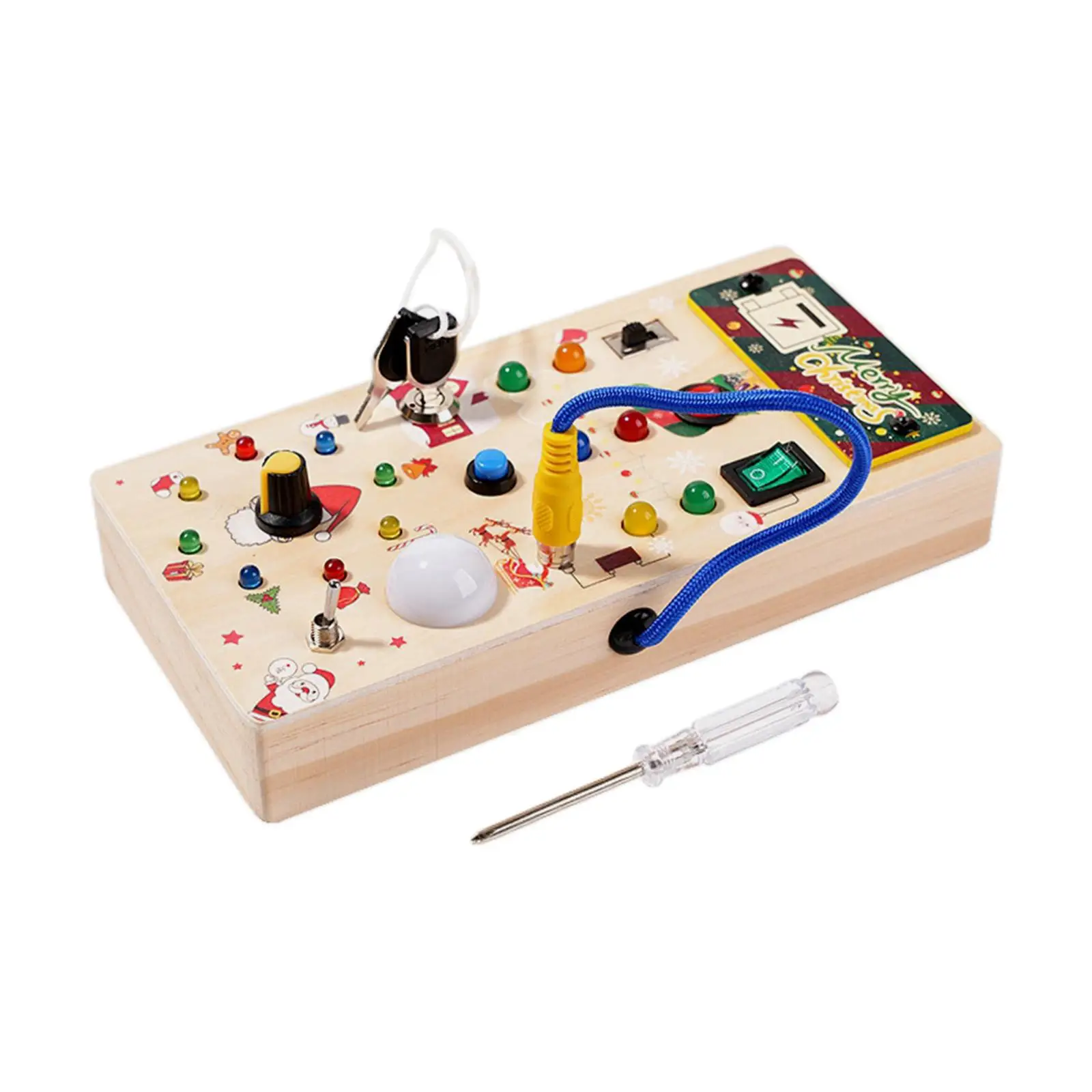 Kleinkinder Montessori LED Busy Board Lichter Schalter Spielzeug für Mädchen Kinder Jungen