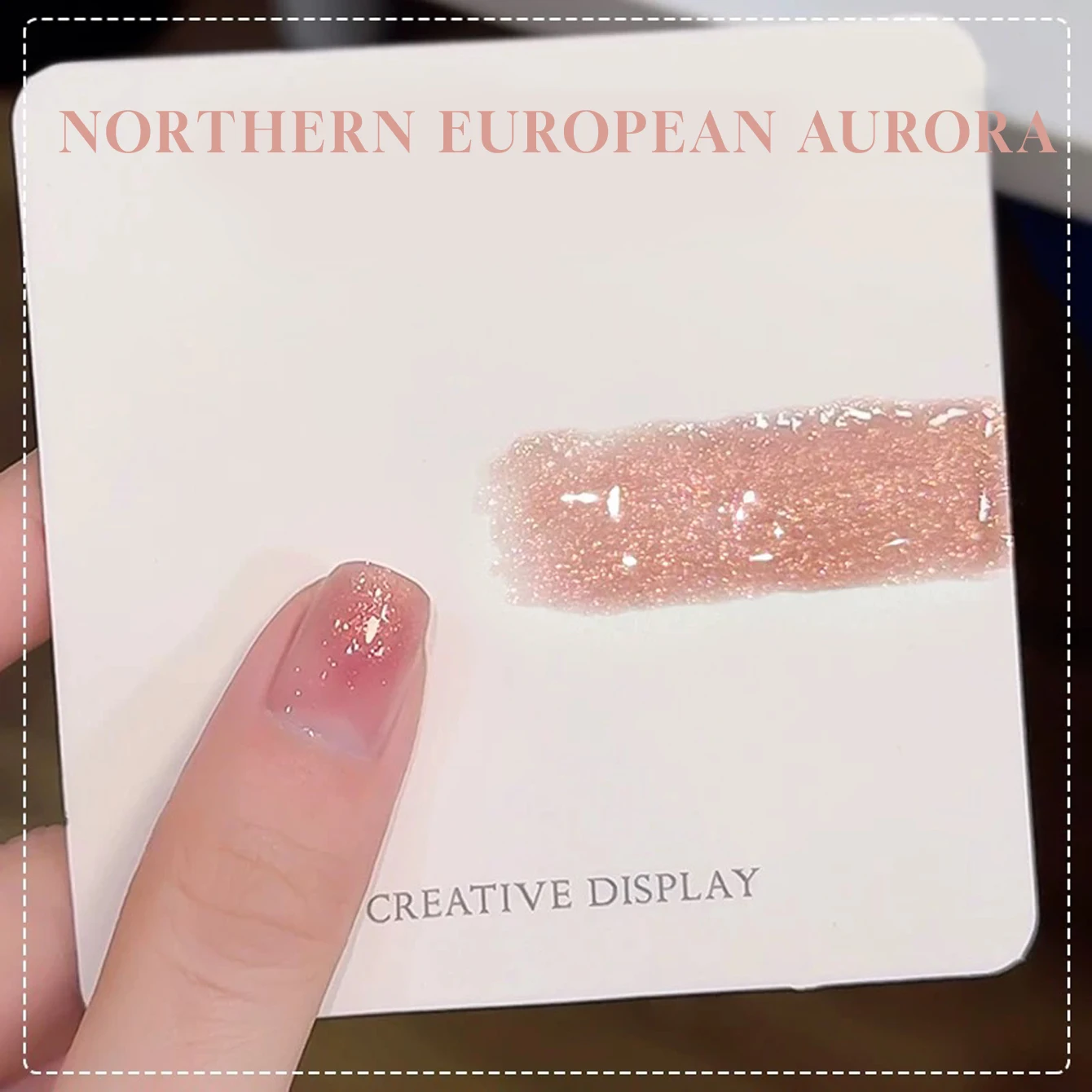 MIANEL 1 قطعة 12 مللي الأكثر مبيعا الصيف الأظافر أساسيات الشاطئ الملونة الشمالية أورورا بريق هلام طلاء الأظافر الأظافر الوردي #3