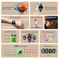 Blackview X30 Lady Smartwatch 1.26" HD AMOLED Screen Bluetooth Heart Rate Blood Oxygen Waterproof Fitness Tracker Android IOS - Image 2